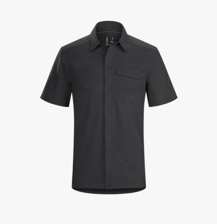 Alex Vando Mens Dress Shirts 4-Way Stretch Wrinkle Free Regular Fit Short Sleeve Men Button Down Shirt